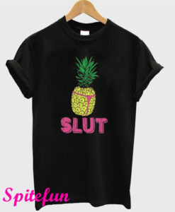 Pineapple Slut Yellow Black T-Shirt