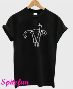 Pro Choice Middle Finger Uterus T-Shirt