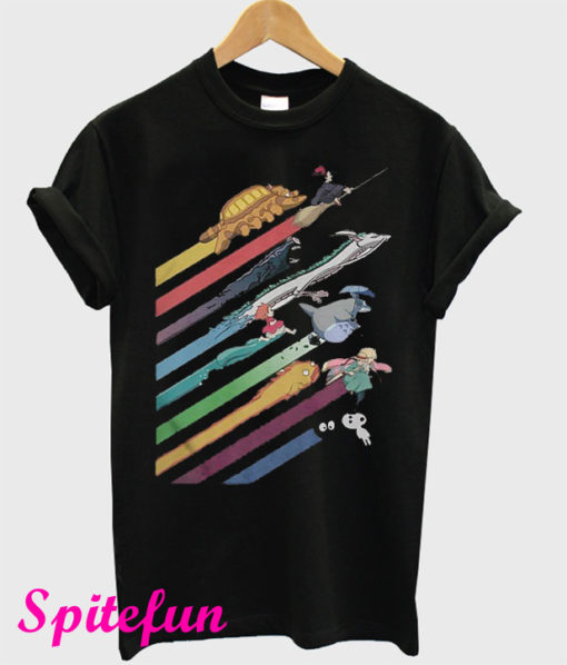 Rainbow Studio Ghibli T-Shirt