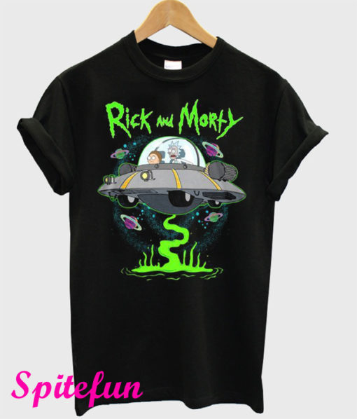 Rick And Morty UFO Big T-Shirt