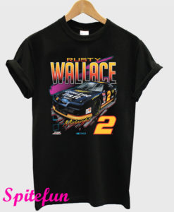 Rusty Wallace Black Vintage Car T-Shirt