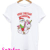 Santa Claus Riding Unicorn Merry Christmas Happy New Years T-Shirt