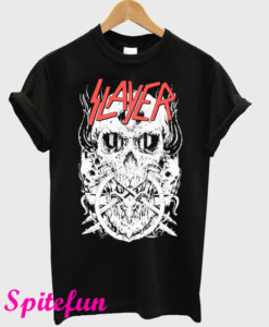 Slayer Skull Tagram Skeleton Death Punk Goth Heavy Metal Music Band T-Shirt