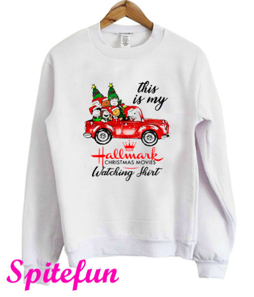 Snoopy This Is My Hallmark Christmas Movie Watching T-Shirt