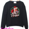 St. Nick Santa Snorting Crack Cocaine on Christmas Holiday Sweatshirt
