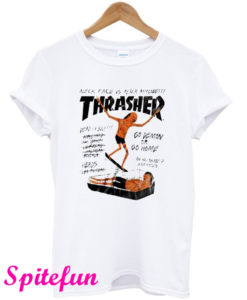 Thrasher Magazine Neck Face vs Peter Ramondetta T-Shirt