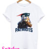 Tom Brady 12 Thanos infinity gauntlet Patriots T-Shirt