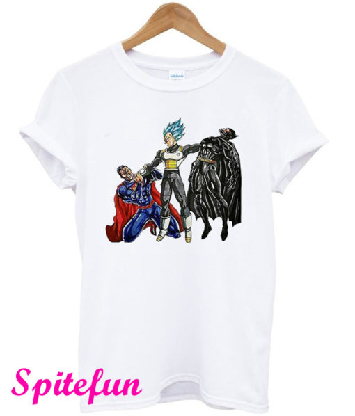 Vegeta VS Superman And Batman T-Shirt