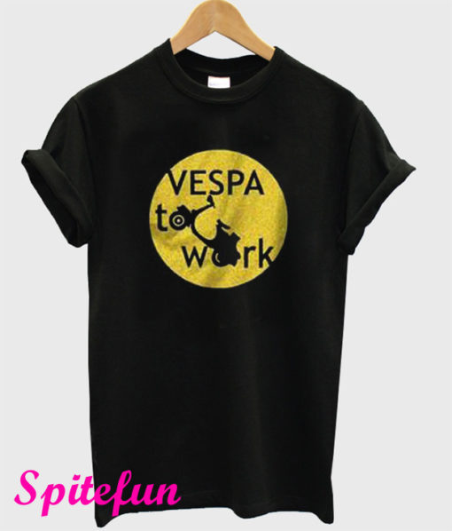 Vespa To Work T-Shirt