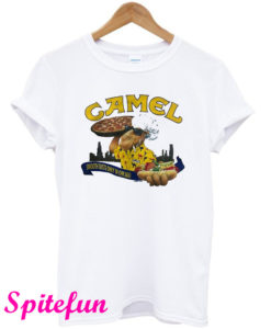 Vintage Joe Camel 1992 Chicago Pizza Hot Dog Single Stitch Pocket T-Shirt