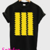 Yellow Shirt With Black Zig Zag T-Shirt