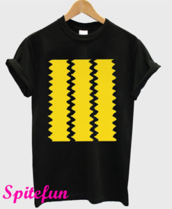 Yellow Shirt With Black Zig Zag T-Shirt