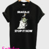 Yoda Seagulls Stop It Now T-Shirt