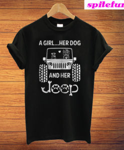 A Girl A Dog And Her Jeep T-Shirt