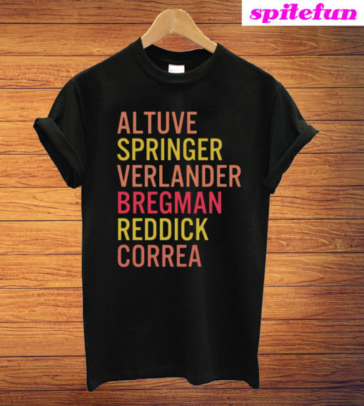 Altuve Bregman Astros Players T-Shirt