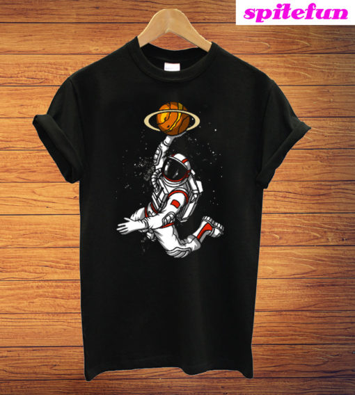 Astronaut Basketball Player Space T-Shirt