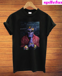 Avengers Thanos Biggie Smalls Black T-Shirt