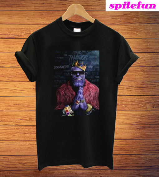 Avengers Thanos Biggie Smalls Black T-Shirt