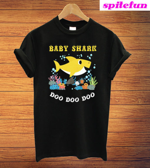 Baby Shark Doo Doo Doo Black T-Shirt