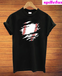 Baseball Ball Torn Unisex T-Shirt