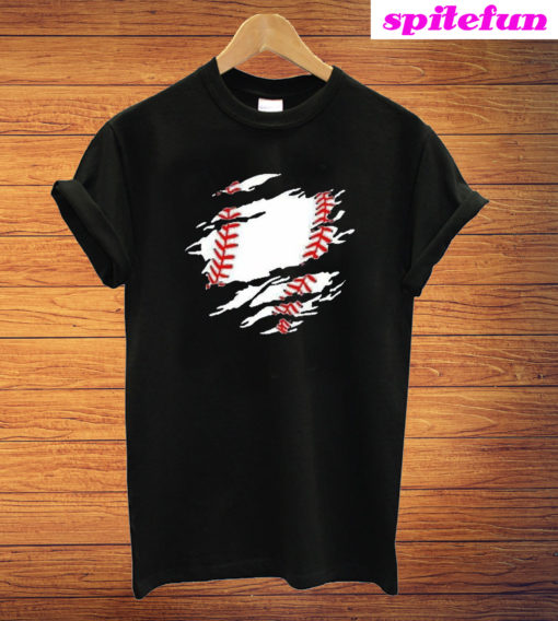 Baseball Ball Torn Unisex T-Shirt