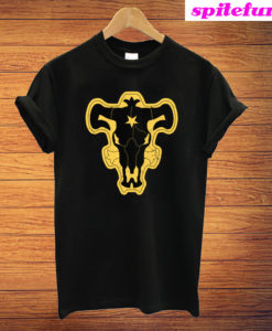 Black Bull Squad Worn Logo Black Clover T-Shirt