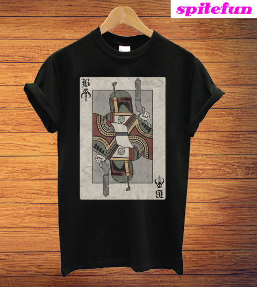 Boba Fett Playing Card T-Shirt