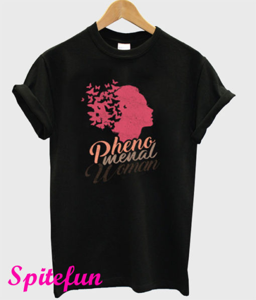 Butterflies Phenomenal Woman T-Shirt