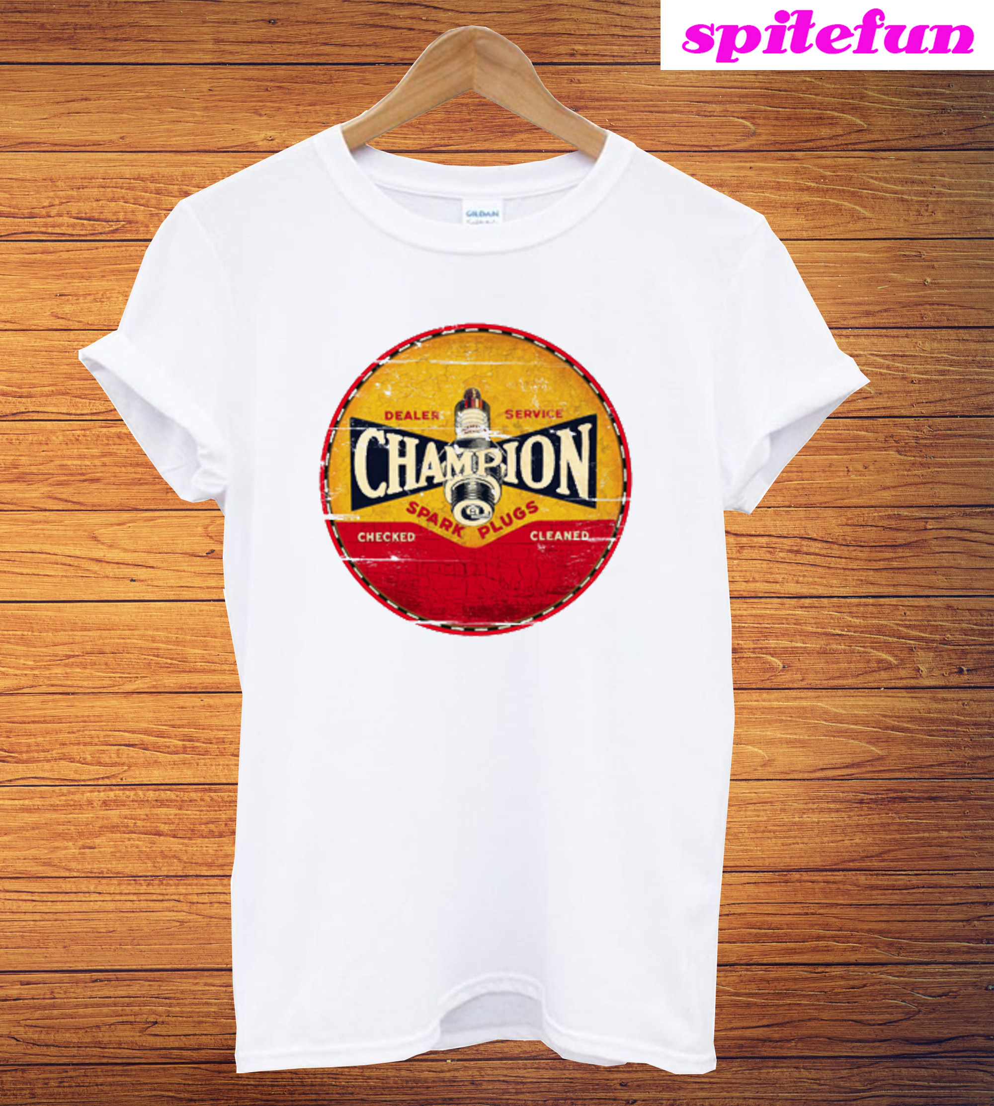 champion spark plug t shirt vintage