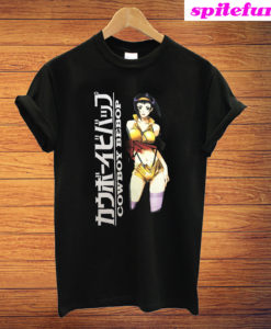 Cowboy Bebop Logo With Faye Anime Men T-Shirt