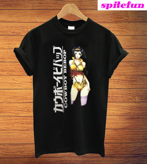 Cowboy Bebop Logo With Faye Anime Men T-Shirt