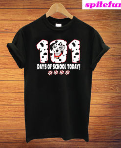 Cute 101 Days Of School Dalmatian Dog Spots T-Shirt