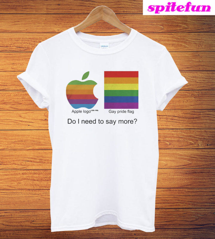 apple pride t shirt for sale