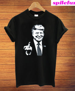 Donald Trump Middle Finger Viral Fashion T-Shirt