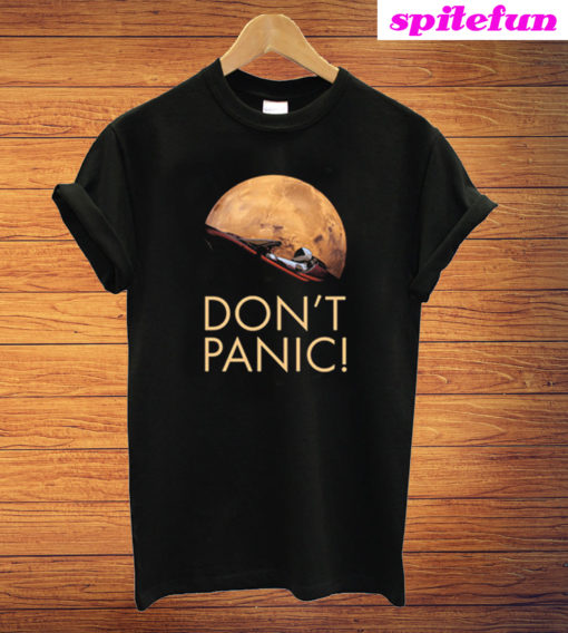 Don't Panic At Mars Starman Car T-Shirt