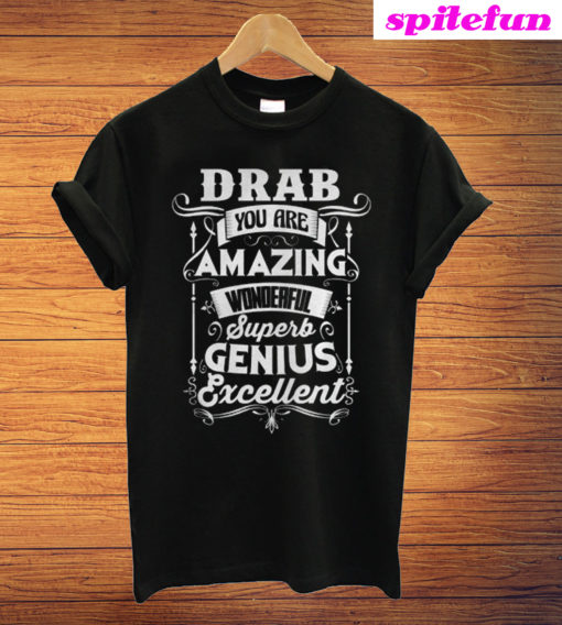 Drab You Are Amazing Wonderful Superb Genius Excellent T-Shirt