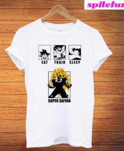 Eat Train Sleep Super Saiyan Goku T-Shirt