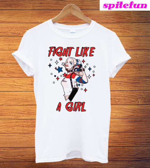 Fight Like a Girl Gang Squad Harley Quinn T-Shirt