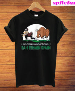 Funny Running of the Bulls T-Shirt