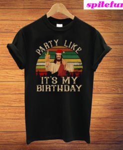 Hot Vintage Jesus Beer Party Like It's My Birthday T-Shirt