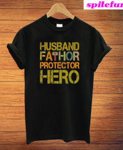 Husband Fathor Protector Hero T-Shirt