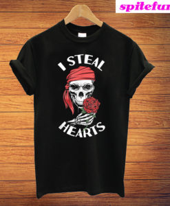 I Steal Hearts Valentines Day Pirate T-Shirt