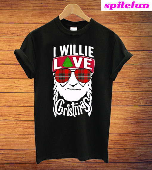 I Willie Love Christmas Willie Nelson T-Shirt