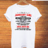 I'm A January Girl Crazy T-Shirt