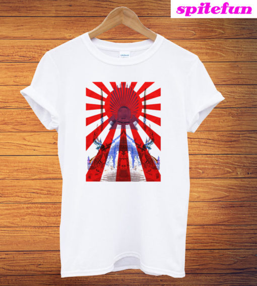 Japan Samurai Spirit Rising Sun Flag T-Shirt