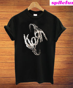 Korn Band Skeleton Sign Bone Logo T-Shirt