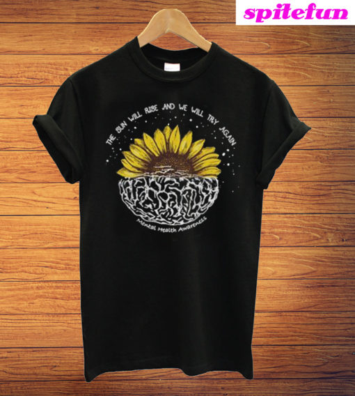 Mental Health Awareness Sunflower T-Shirt