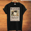 One Piece Anime Monkey D. Luffy Wanted Poster T-Shirt