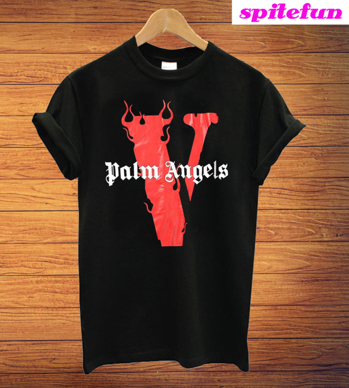 palm angels flames shirt