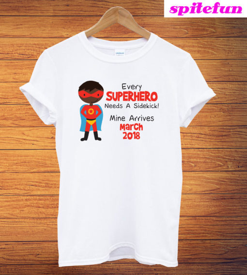 Personalised Superhiro Sidekick Big Brother T-Shirt